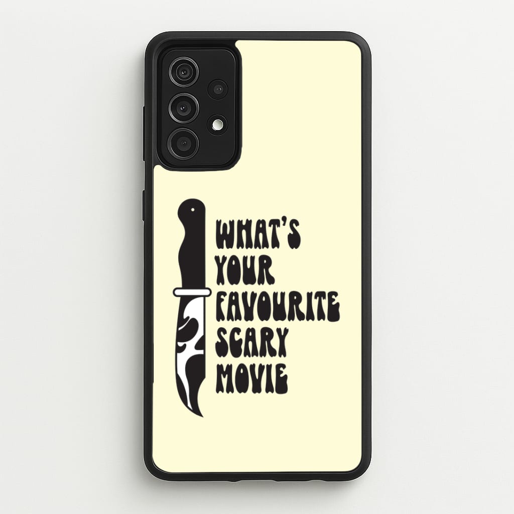 What's Your Favourite Scary Movie Trippy Galaxy A52 / A52s Case