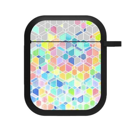 Bright Hexagon Pattern AirPods Case