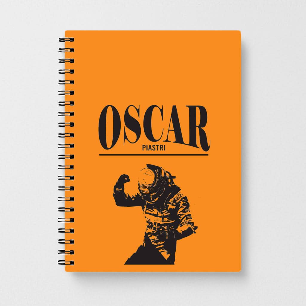 Oscar Orange And Black Notebook