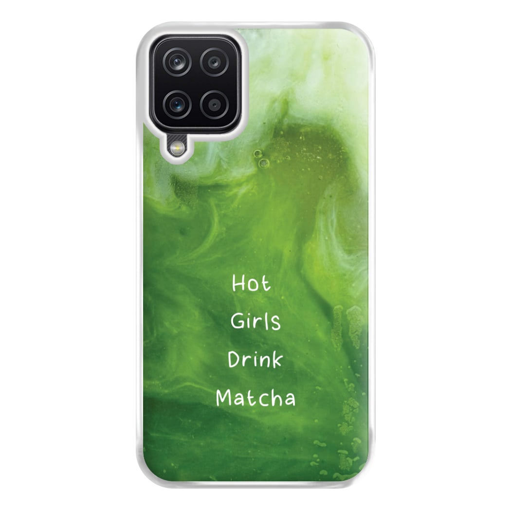 Hot Girls Drink Matcha Galaxy A12 Case