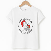 Cartoon Beagle Festive Season T-Shirt