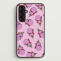 Vampire Vegetable Pattern - Halloween Galaxy A16 Case