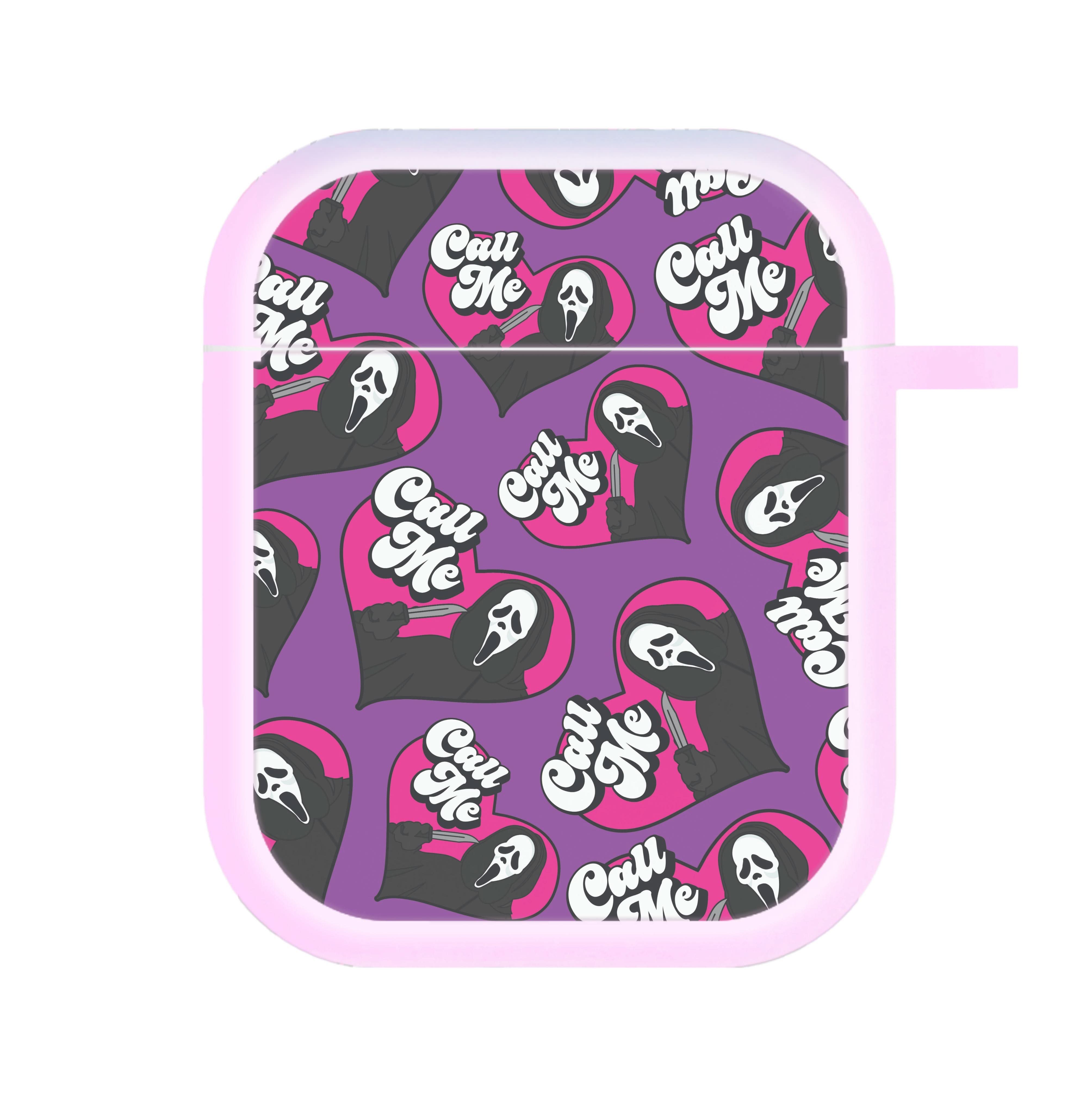 Call Me Heart Pattern AirPods Case