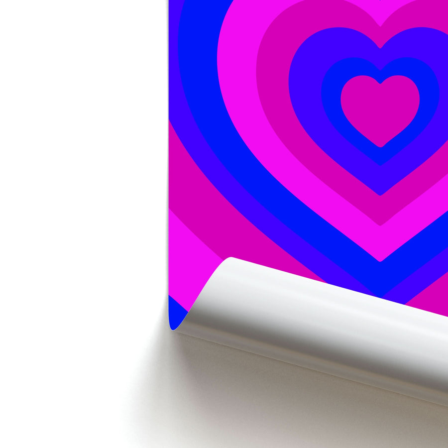 Bisexual Pride Heart Poster