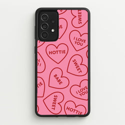 Quote Love Hearts Pattern Galaxy A52 / A52s Case