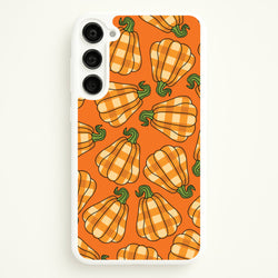 Tartan Pumpkins Pattern Galaxy S23 Case