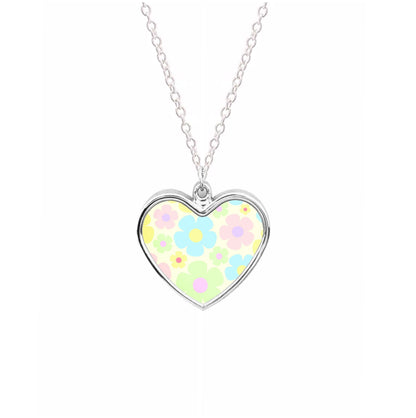 Rainbow Flowers Pattern Necklace