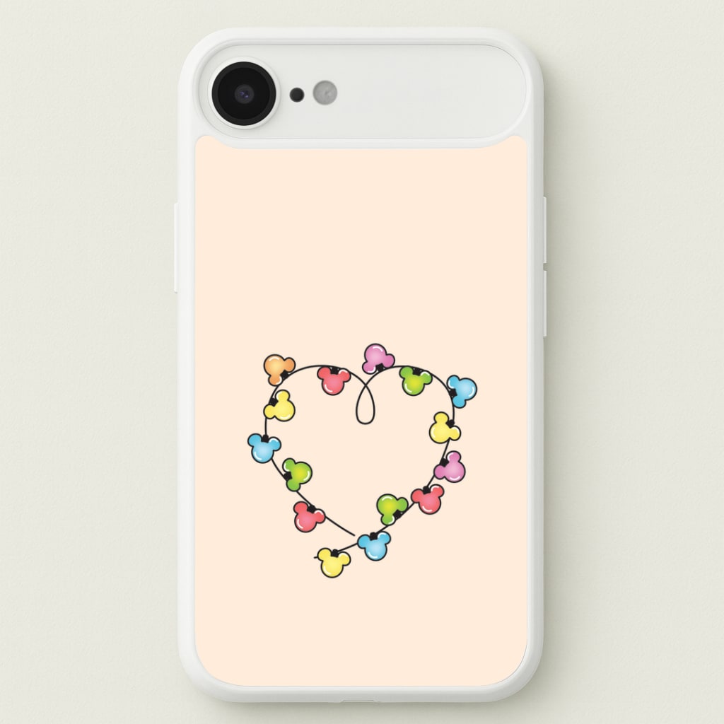 Cartoon Mouse Christmas Fairylights Heart iPhone 17 Air Case
