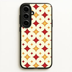 Geometric Christmas Stars Pattern Galaxy A56 Case