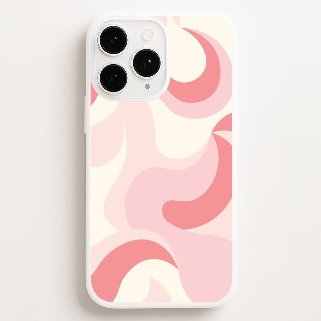 Pastel Pinks Abstract Pattern Phone Case