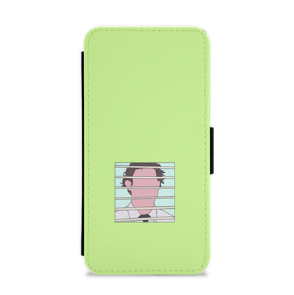 Jim Through The Blinds Flip / Wallet Phone Case