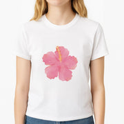 Pink Hibiscus T-Shirt 3