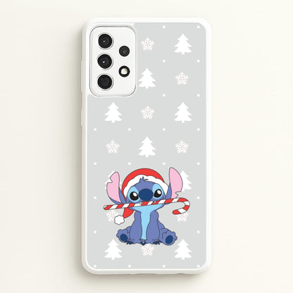 Cute Blue Alien Candycane Galaxy A52 / A52s Case