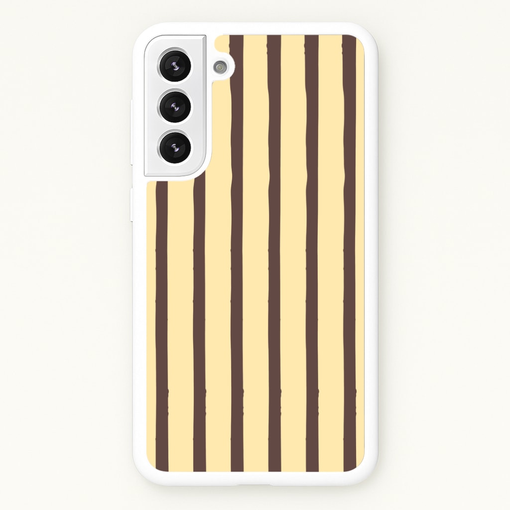Vanilla & Chocolate Stripes Galaxy S21 Case