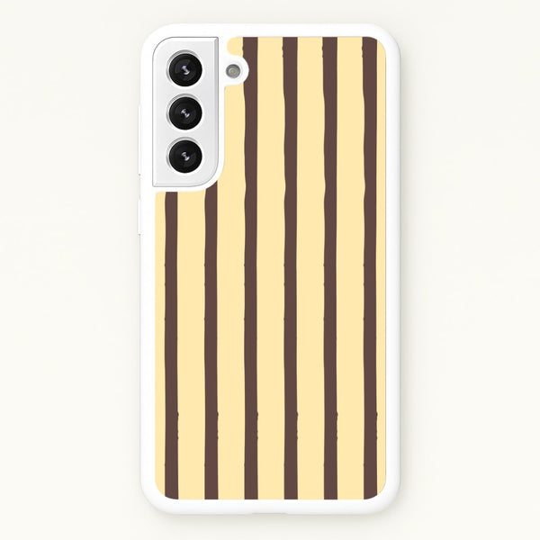 Vanilla & Chocolate Stripes Galaxy S21 Plus Case