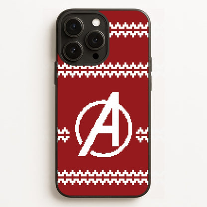 Superhero Team Red Christmas Jumper  iPhone 12 Pro Max Case