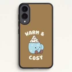 Hot Cocoa Plush Quote Galaxy S25 Edge Case