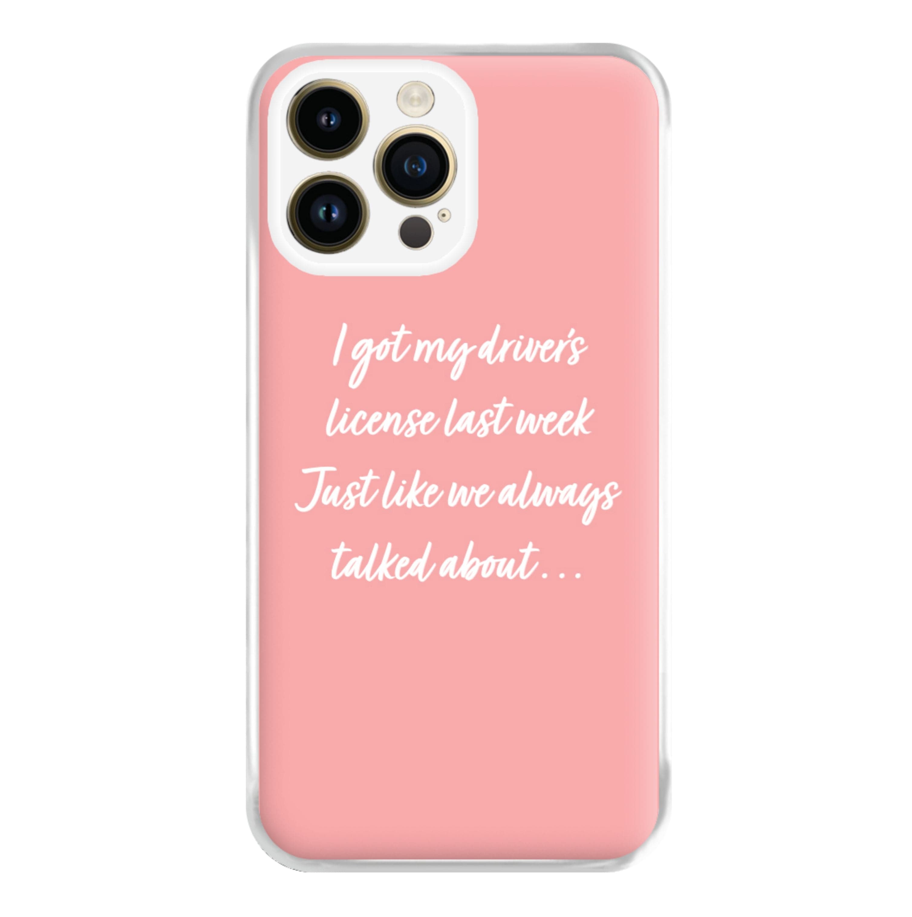 Drivers License Lyrics - Olivia TikTok Phone Case