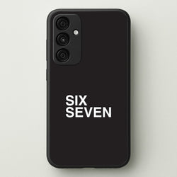 6 7 Black Galaxy A55 Case