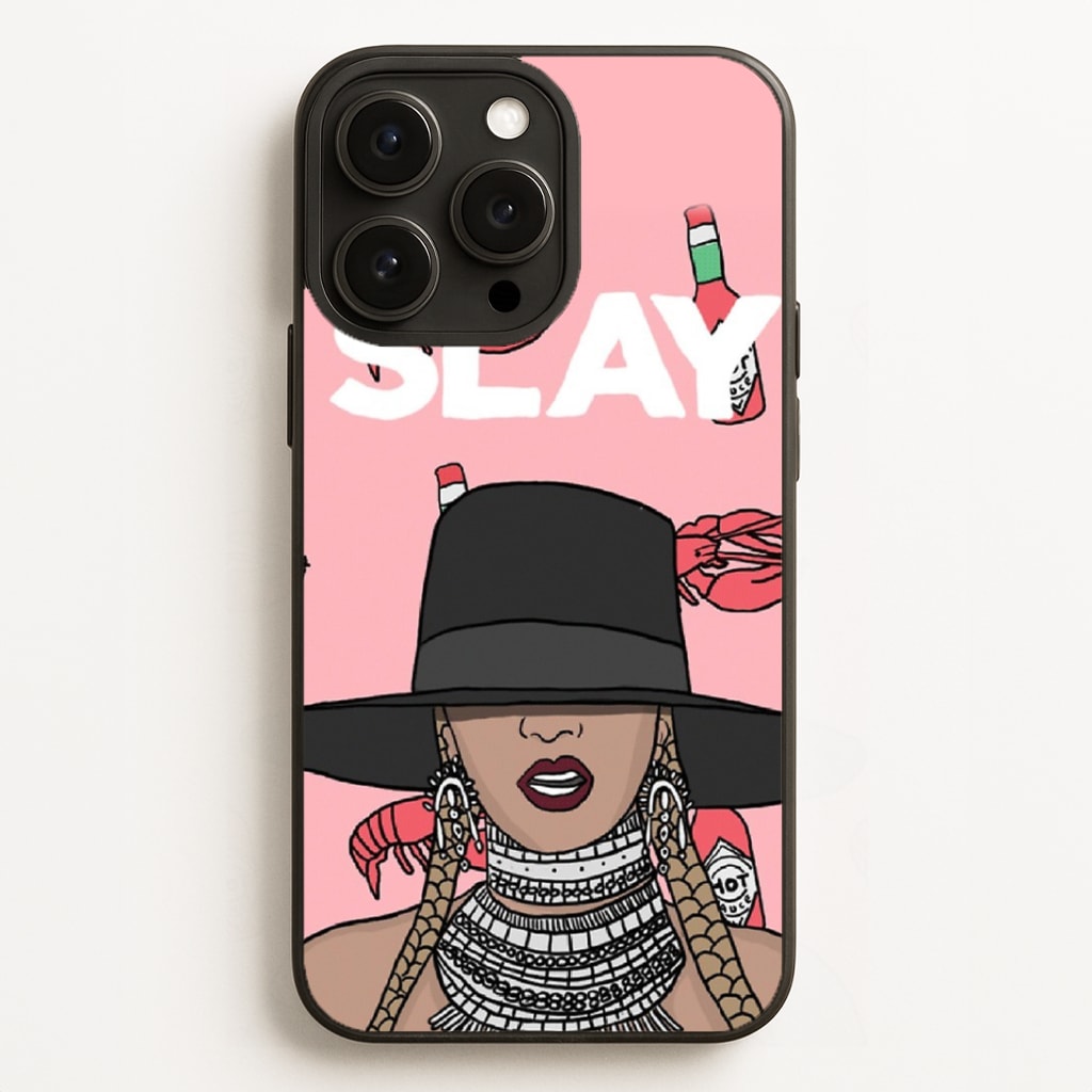 Slay - Queen B Cartoon Phone Case for iPhone, Samsung Galaxy and Google Pixel