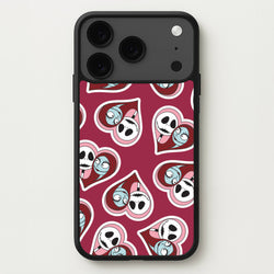 J And S Heart Pattern iPhone 17 Pro Case