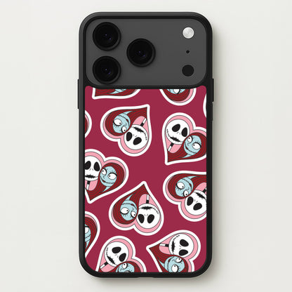 J And S Heart Pattern iPhone 17 Pro Case