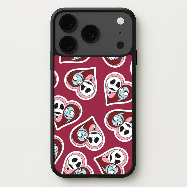 J And S Heart Pattern iPhone 17 Pro Max Case