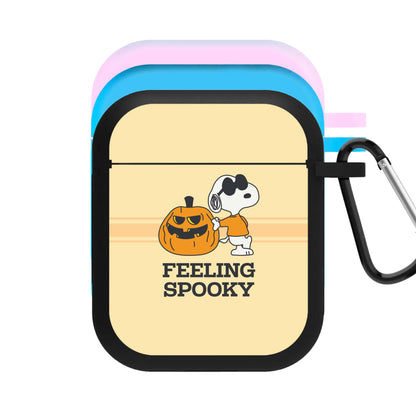 Feeling Spooky Cartoon Beagle AirPods Case