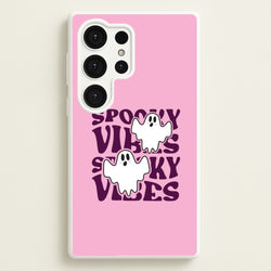 Spooky Vibes Pink Galaxy S25 Ultra Case