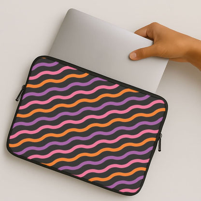 Wavy Abstract Halloween Pattern MacBook Cover