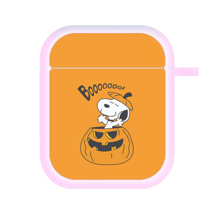 Cartoon Beagle Pumpkin AirPods Case