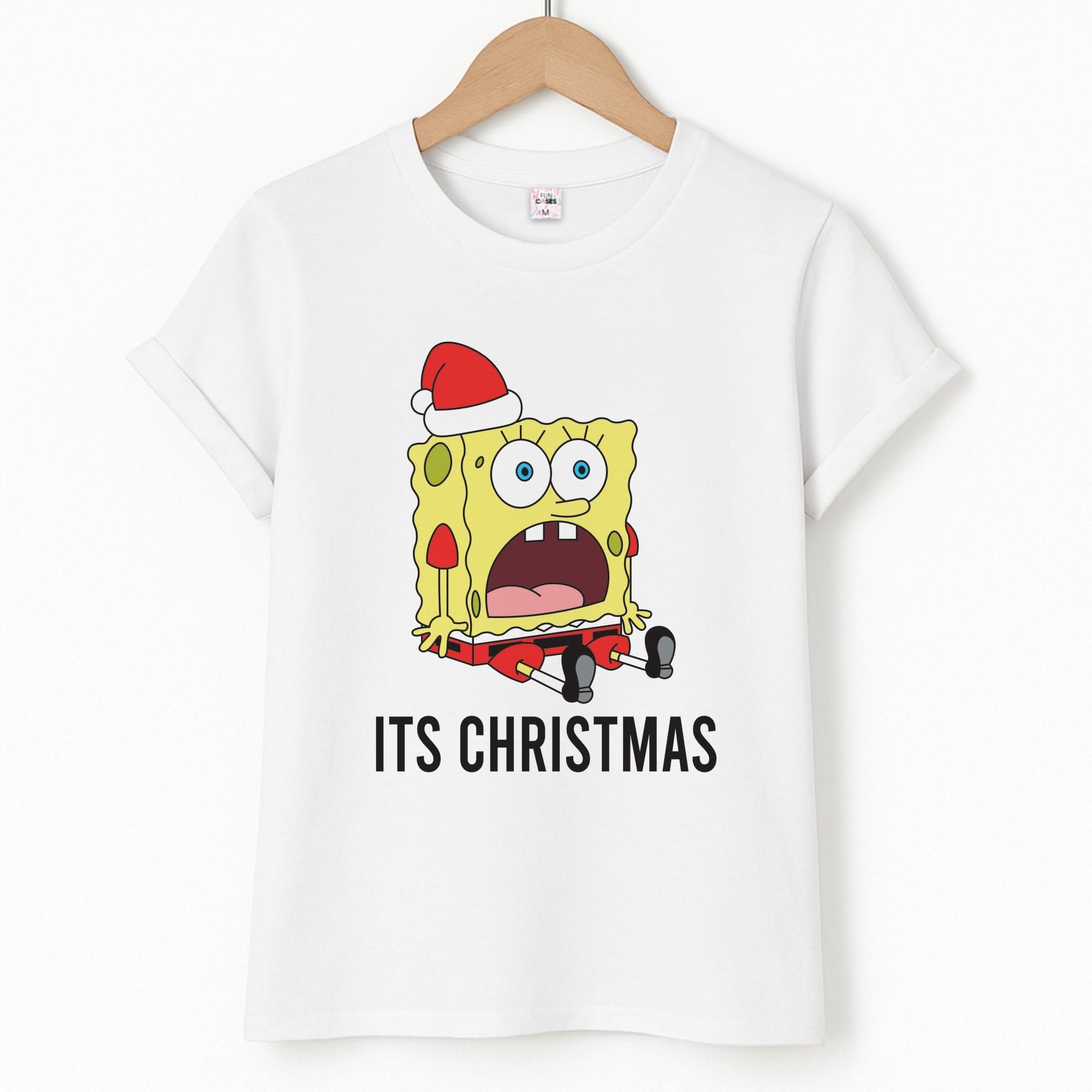It's Christmas Cartoon Sponge T-Shirt