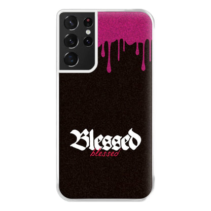 Glitter Blessed Galaxy S21 Ultra Case