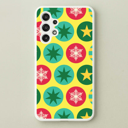 Colourful Abstract Baubles Christmas Pattern Galaxy A13 Case