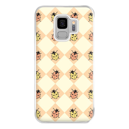 Argyle Ladybugs Pattern Galaxy S9 Plus Case