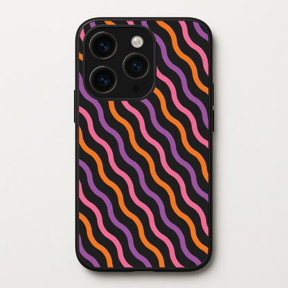 Wavy Abstract Halloween Pattern iPhone 14 Pro Max Case