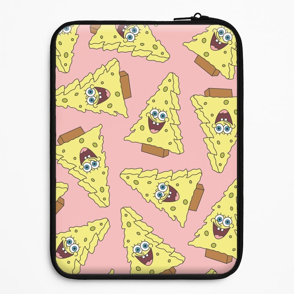 Christmas Tree Cartoon Sponge Pattern Universal Laptop Sleeve