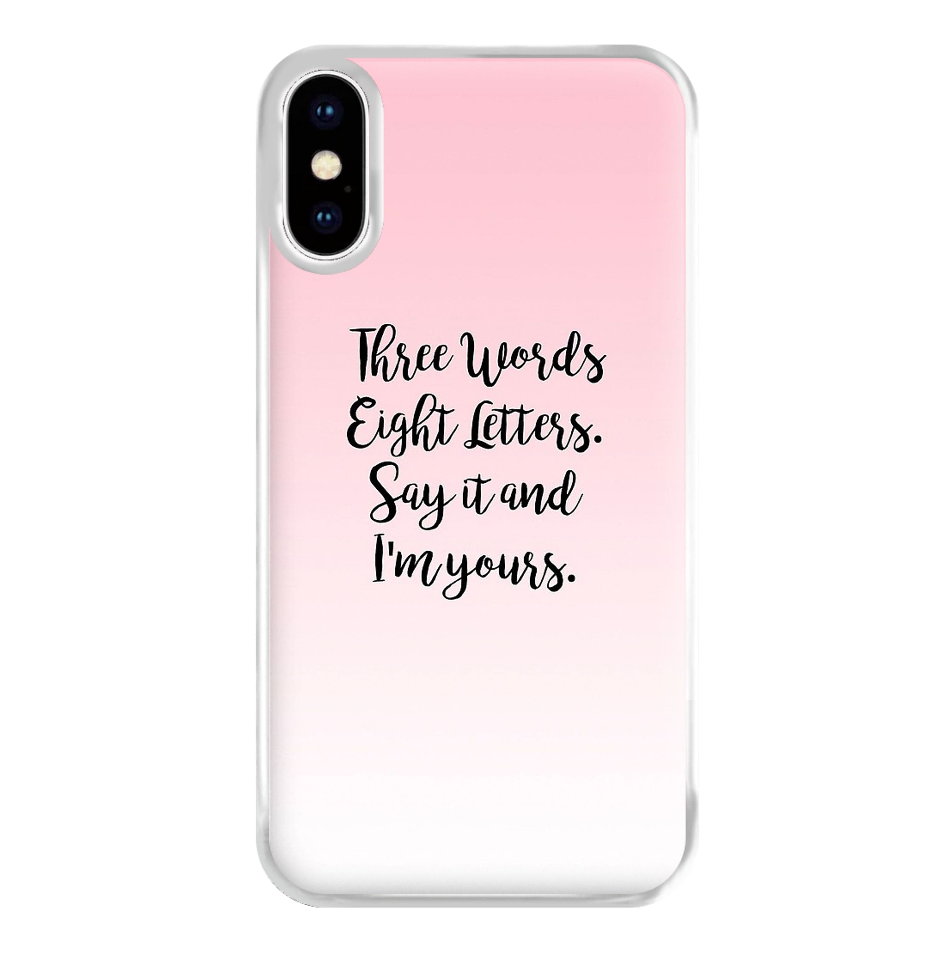 Three Words, Eight Letters - Gossip Phone Case