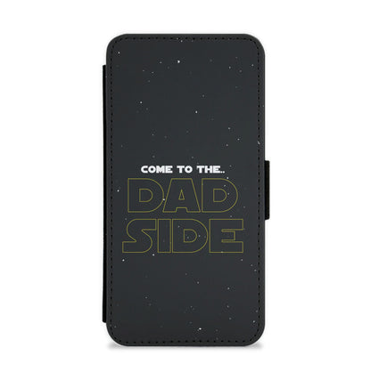 Come To The Dad Side - Personalised Father's Day Flip / Wallet Phone Case