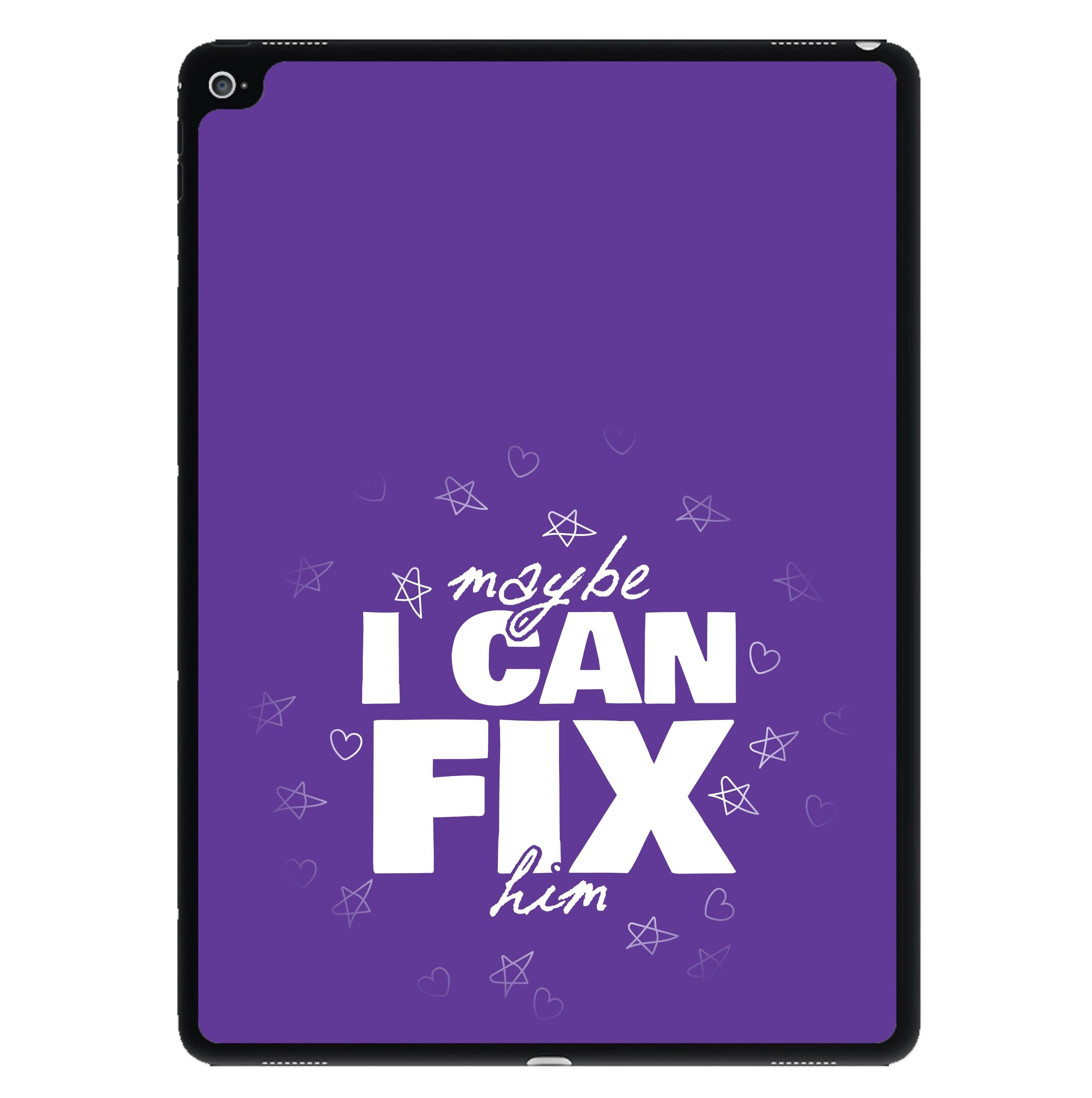 Maybe I Can Fix Him Purple iPad Case