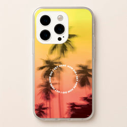 Palm Trees Circle iPhone 14 Pro Max Case