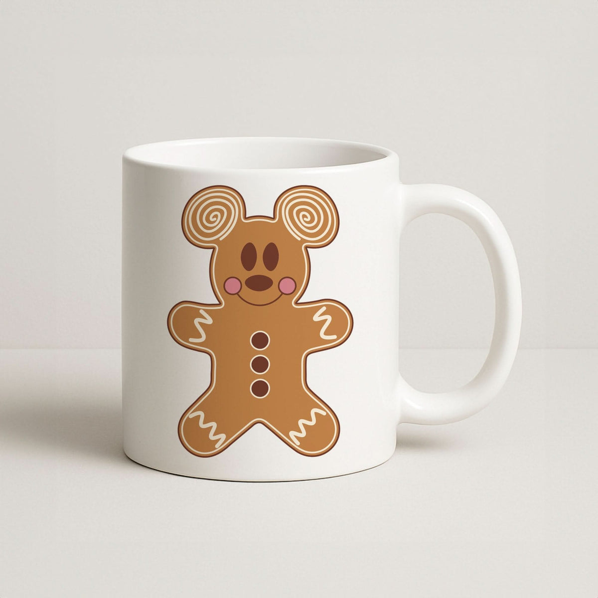 Cartoon Mouse Gingerbread Mug