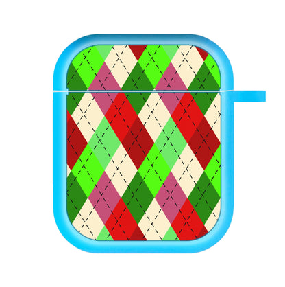 Red And Green - Christmas Patterns AirPods Case