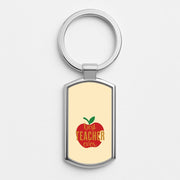 Apple Best Teacher Ever Luxury Keyring 1