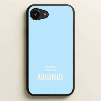 Aquarius Pastel Zodiac iPhone 16e Case