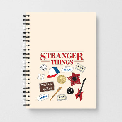 Stranger Things Cartoon Icons Notebook