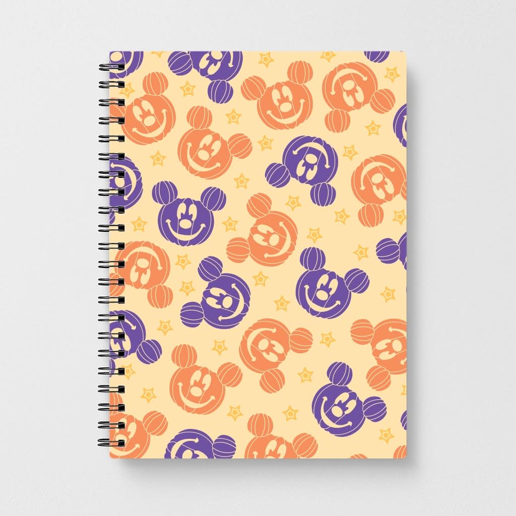 Pumkin Mouse And Stars Pattern Notebook