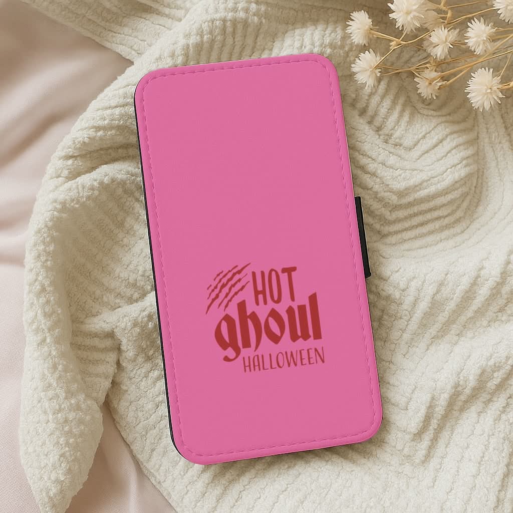 Hot Ghoul Halloween Leather Phone Case