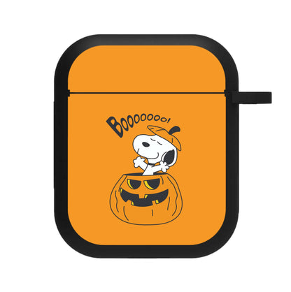 Cartoon Beagle Pumpkin AirPods Case