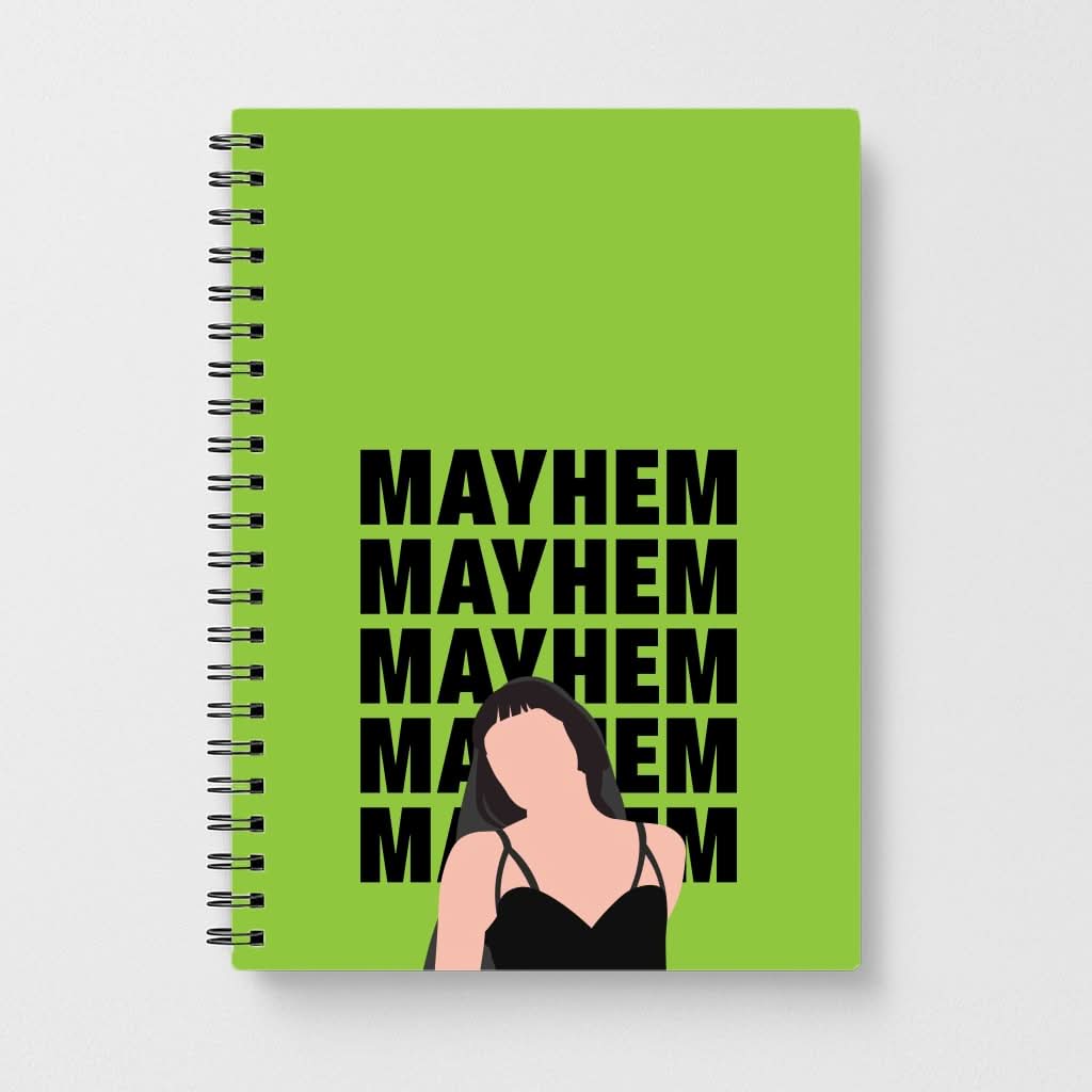 Neon Green Mayhem Notebook